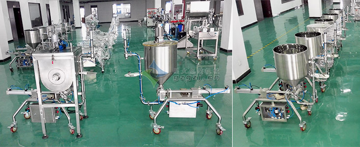 顆粒醬料灌裝機(jī)工廠圖
